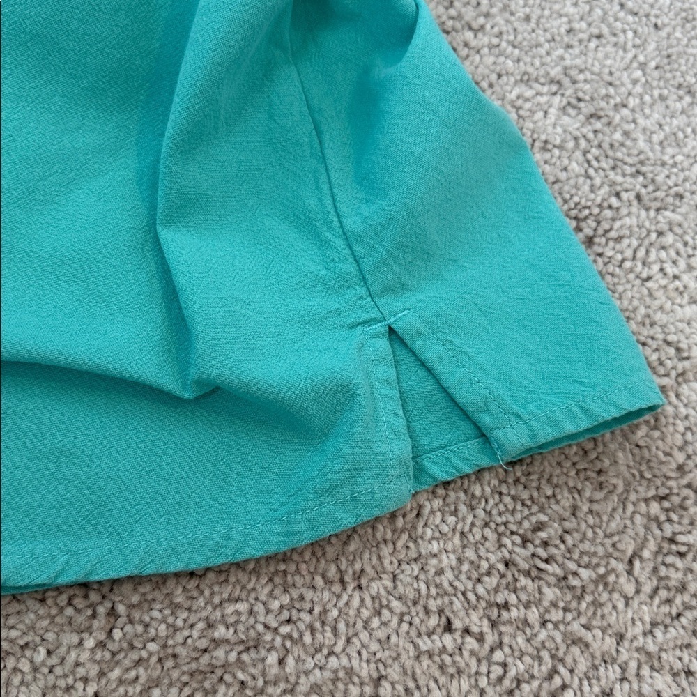 Appleseed’s Women's Turquoise Button-Detail Blouse Size XL - Picture 9 of 9